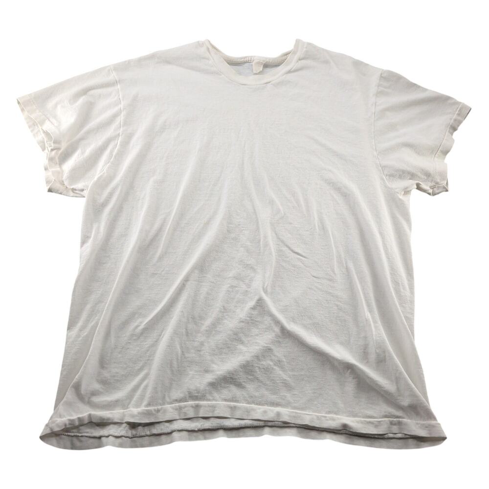 Vintage 70s 80s Fruit of the Loom Blank Single Stitch T Shirt Men's 2XL